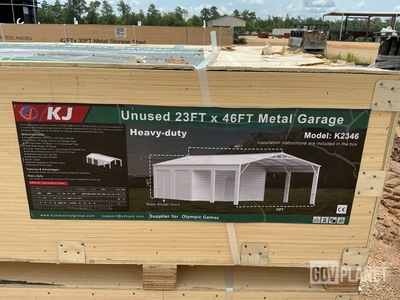 KJ K2346 Storage Metal Garage - Unused