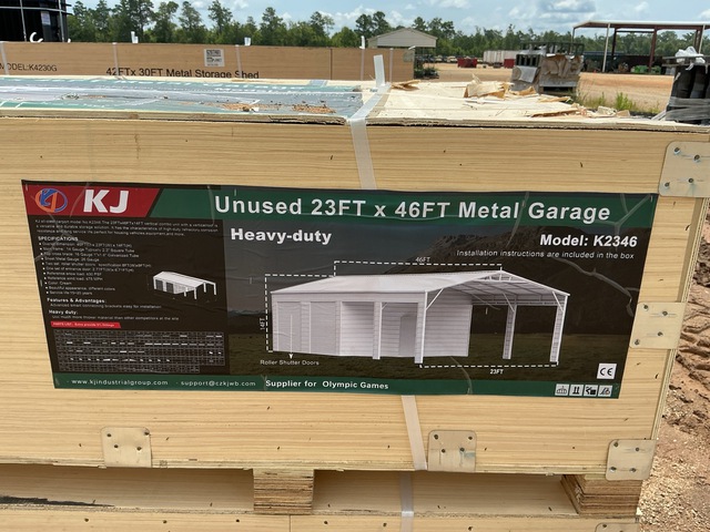 KJ K2346 Storage Metal Garage - Unused