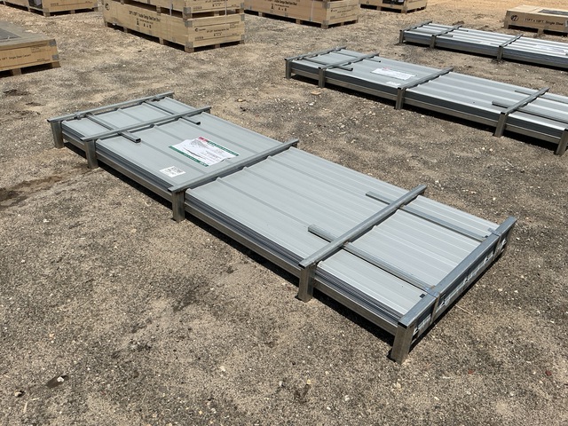(100) Piece Lot of 10' Long Corrugated Steel Panels (100) Piece Lot of 10' Long Corrugated Steel Panels