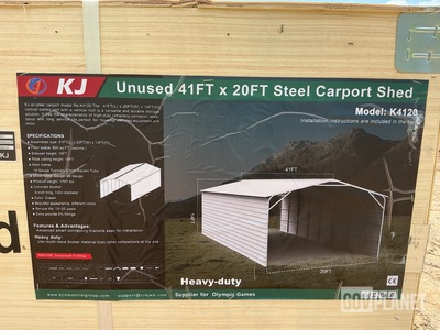 KJ K4120 Steel Carport Shed - Unused