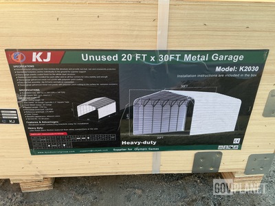 KJ K2030 Metal Garage - Unused