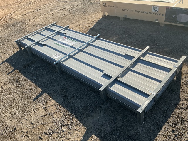 (100) Piece Lot of 10' Long Corrugated Steel Panels (100) Piece Lot of 10' Long Corrugated Steel Panels