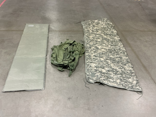 (12) Self-Inflating Sleeping Mats, (11) Duffel Bags & Assorted Items