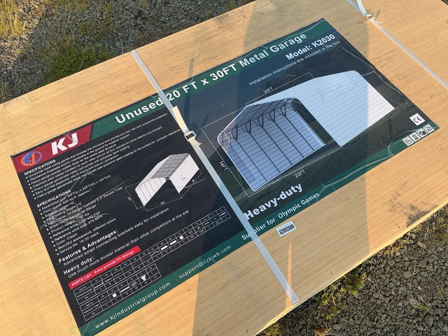 KJ K2030 Metal Garage - Unused