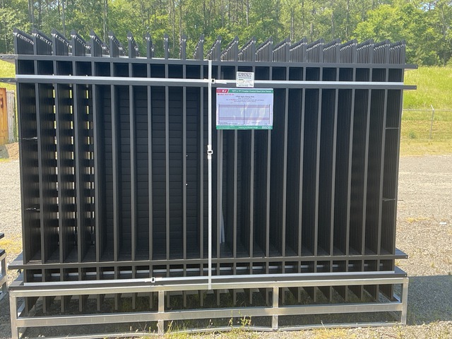 (30) Pieces of Galvanized Steel Garden/Public Space Fence w/(31) Post Connectors