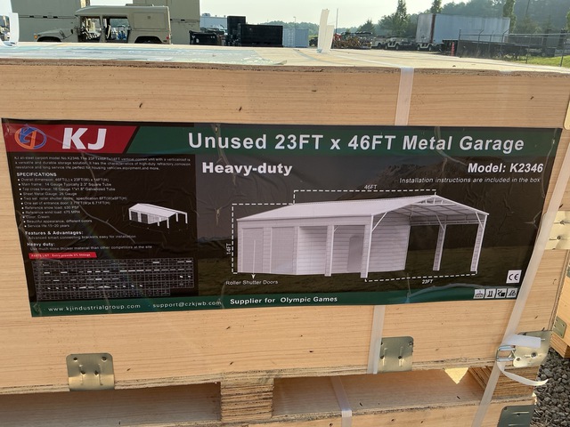 KJ K2346 Metal Garage - Unused