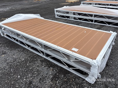 Quantity of (2) 2026 BYT BDF410 4 ft x 10 ft Aluminum Boat Dock Section Kit (Unused)