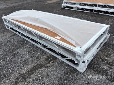Quantity of (2) 2026 BYT BDF410 4 ft x 10 ft Aluminum Boat Dock Section Kit (Unused)