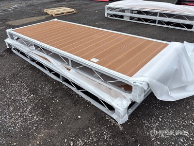 Quantity of (2) 2026 BYT BDF410 4 ft x 10 ft Aluminum Boat Dock Section Kit (Unused)