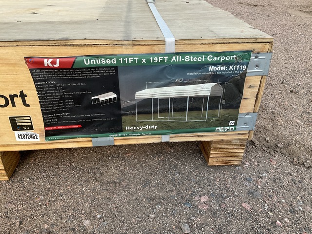 KJ K1119 All-Steel Carport- Unused
