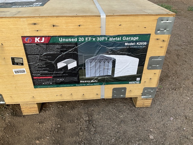 KJ K2030 Metal Garage - Unused