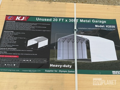 KJ K2030 Metal Garage - Unused