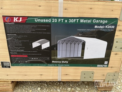 KJ K2030 Metal Garage - Unused