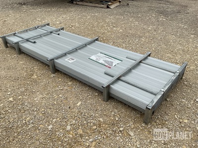 (100) Piece Lot of 10' Long Corrugated Steel Panels