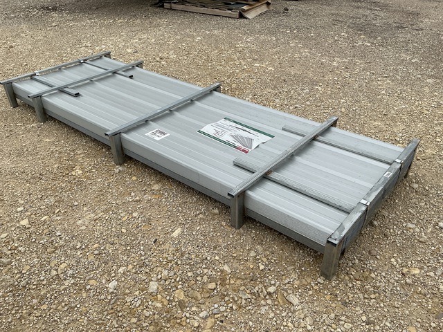 (100) Piece Lot of 10' Long Corrugated Steel Panels (100) Piece Lot of 10' Long Corrugated Steel Panels