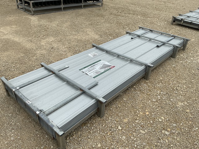 (100) Piece Lot of 10' Long Corrugated Steel Panels (100) Piece Lot of 10' Long Corrugated Steel Panels