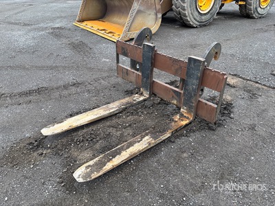 48 in Q/C Radladergabeln - Fits Takeuchi TW95