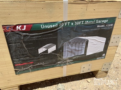 KJ K2030 Metal Garage - Unused