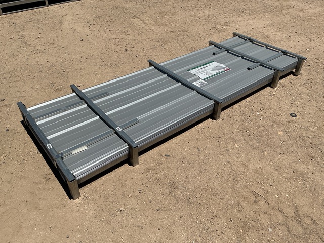 (100) Piece Lot of 10' Long Corrugated Steel Panels