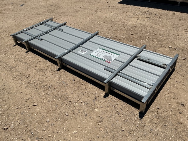 (100) Piece Lot of 10' Long Corrugated Steel Panels