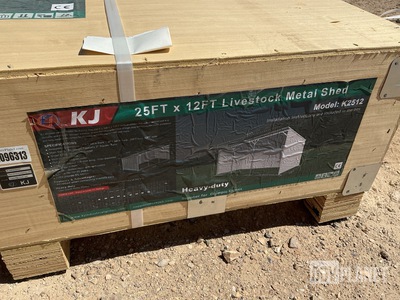 KJ K2512 Livestock Metal Shed - Unused