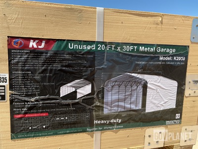 KJ K2030 Metal Garage - Unused