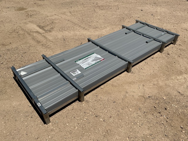 (100) Piece Lot of 10' Long Corrugated Steel Panels