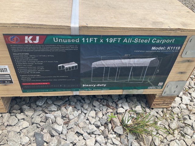 KJ K1119 All-Steel Carport - Unused