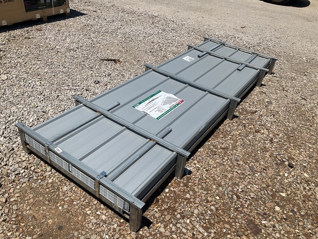 (100) Piece Lot of 10' Long Corrugated Steel Panels (100) Piece Lot of 10' Long Corrugated Steel Panels