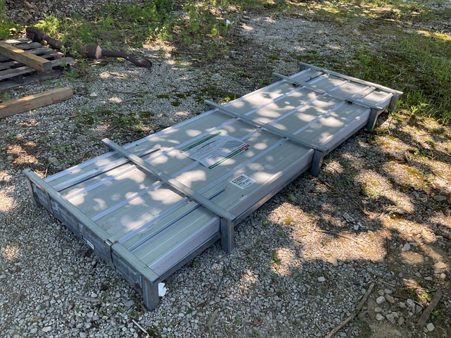 (100) Piece Lot of 10' Long Corrugated Steel Panels (100) Piece Lot of 10' Long Corrugated Steel Panels