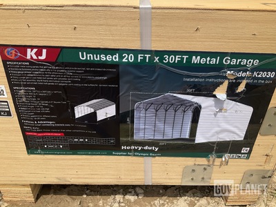 KJ K2030 Metal Garage - Unused