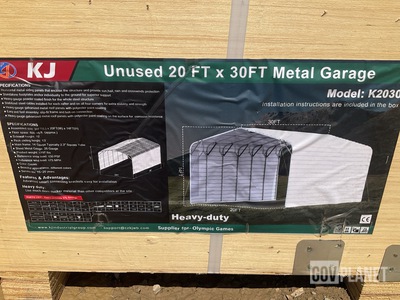 KJ K2030 Metal Garage - Unused