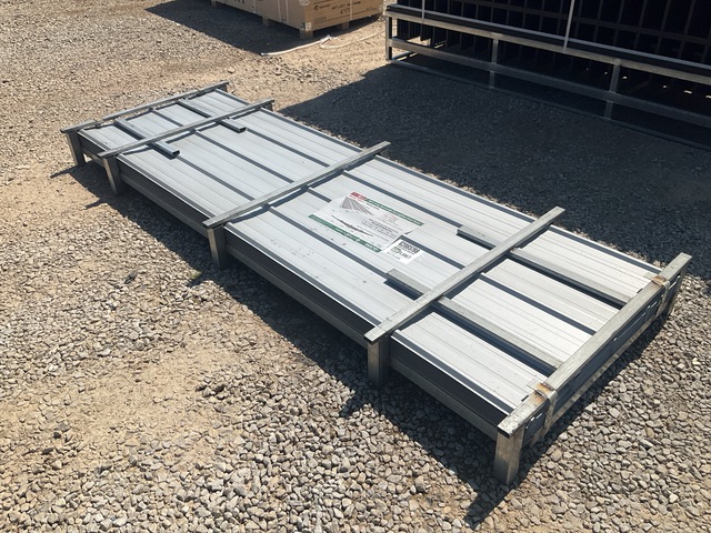 (100) Piece Lot of 10' Long Corrugated Steel Panels (100) Piece Lot of 10' Long Corrugated Steel Panels