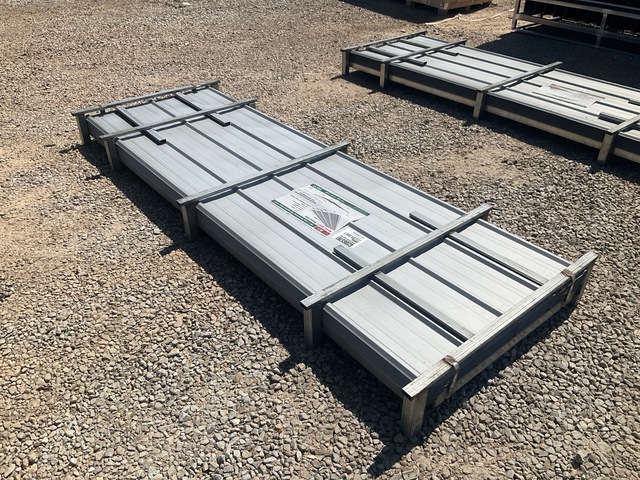 (100) Piece Lot of 10' Long Corrugated Steel Panels (100) Piece Lot of 10' Long Corrugated Steel Panels