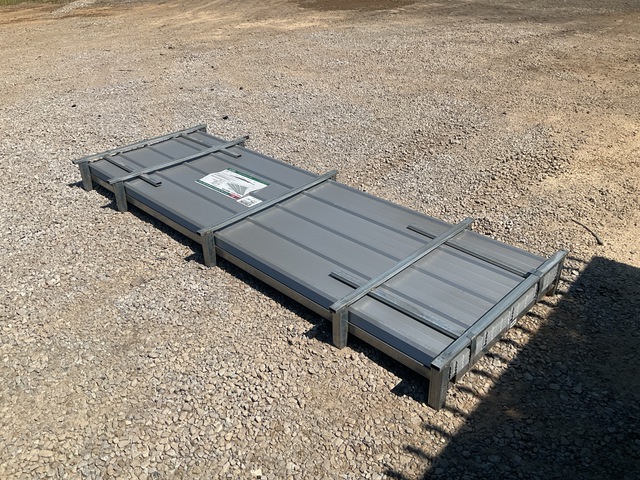 (100) Piece Lot of 10' Long Corrugated Steel Panels