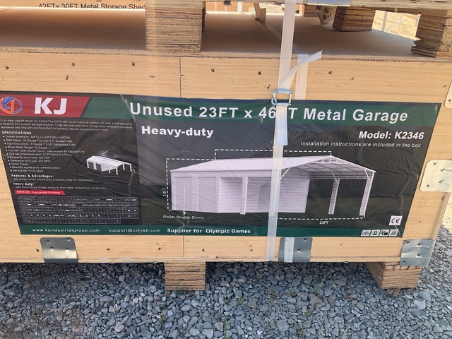 KJ K2346 Metal Garage - Unused