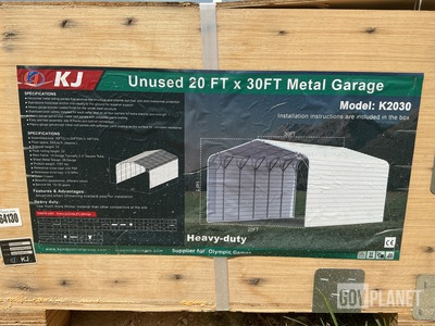 KJ K2030 Metal Garage - Unused