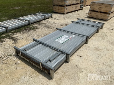 (100) Piece Lot of 10' Long Corrugated Steel Panels