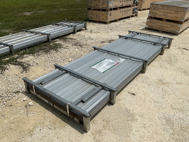 (100) Piece Lot of 10' Long Corrugated Steel Panels (100) Piece Lot of 10' Long Corrugated Steel Panels