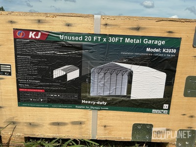 KJ K2030 Metal Garage - Unused