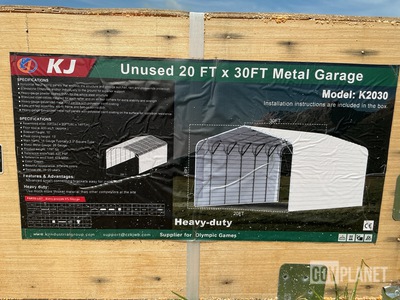 KJ K2030 Metal Garage - Unused