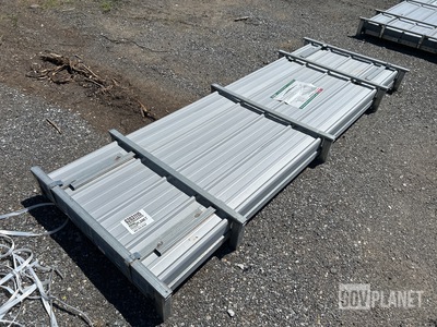 (100) Piece Lot of 10' Long Corrugated Steel Panels