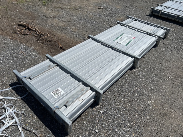 (100) Piece Lot of 10' Long Corrugated Steel Panels (100) Piece Lot of 10' Long Corrugated Steel Panels