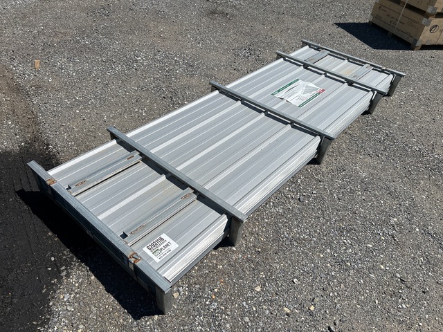 (100) Piece Lot of 10' Long Corrugated Steel Panels