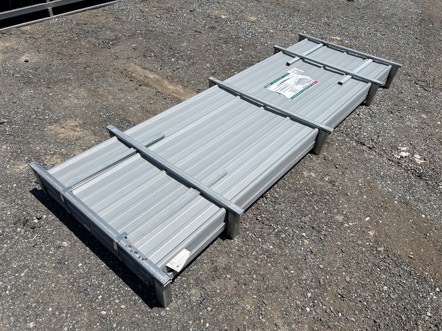 (100) Piece Lot of 10' Long Corrugated Steel Panels
