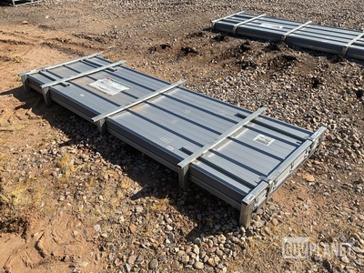 (100) Piece Lot of 10' Long Corrugated Steel Panels