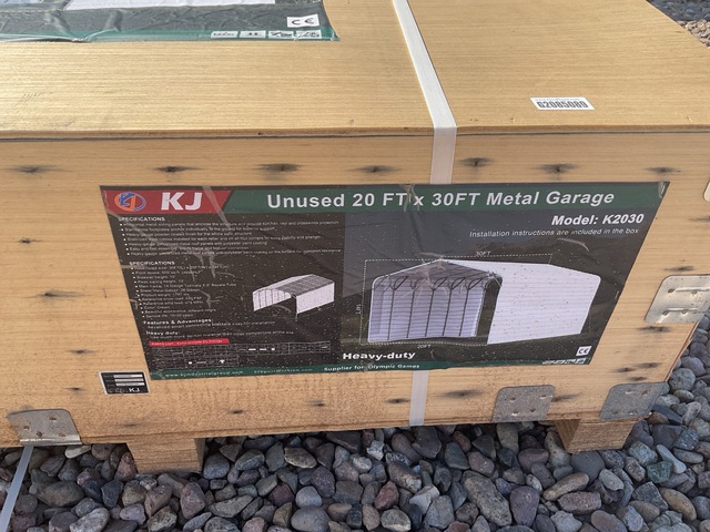 KJ K2030 Metal Garage - Unused