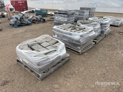 Quantity of (4) Pallets of Asler Bland Allan Block Wall System Stone
