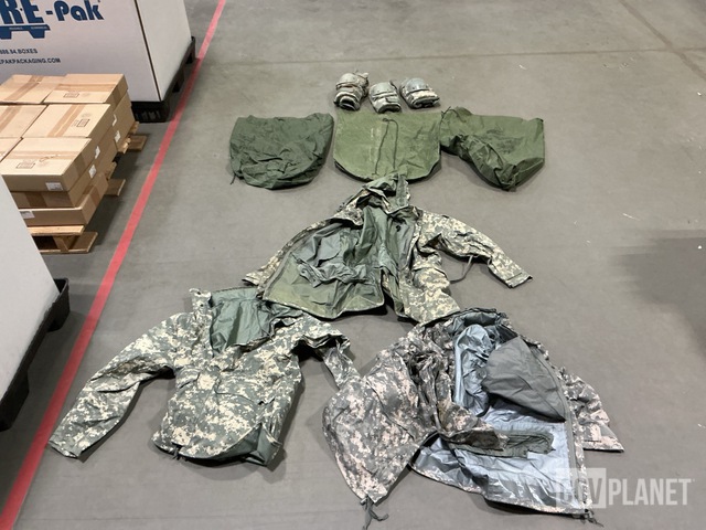 (12) Cold Weather Parkas, (94) Clothing Bags & Assorted Items