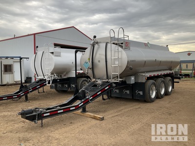 2015 Jasper 22233 L Tri/A Drawbar B-Train Pup Tanker Trailer (Unused)